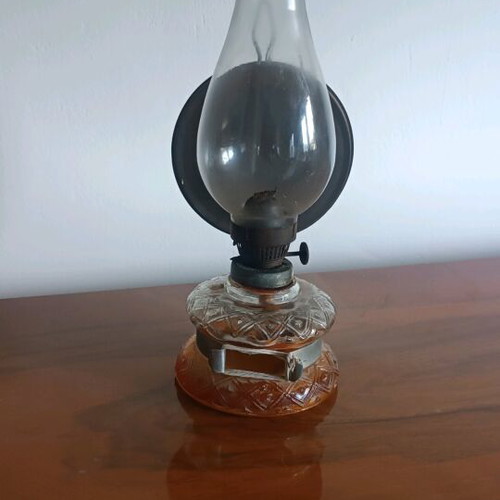 Vintage oil lamp used, antique decorative