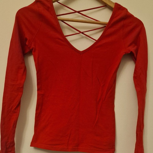Top backless red size XS-S like new