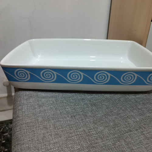 Clay baking dish new, size 40x27 cm