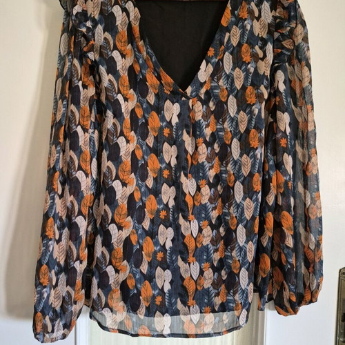 Shein Curve blouse blue, like new, size XXL