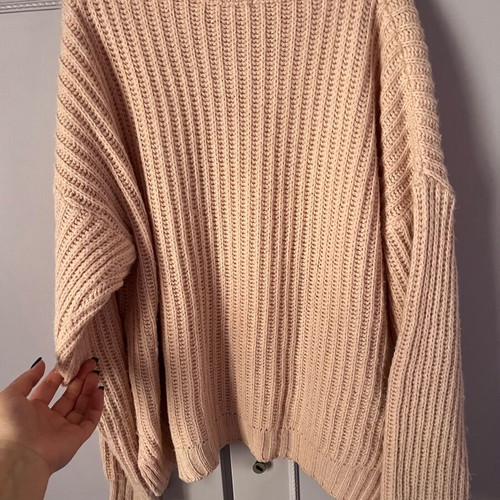 Pink Woman knitted sweater like new, light pink, size S