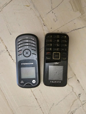 Motorola and Alcatel cell phones used, set of 2
