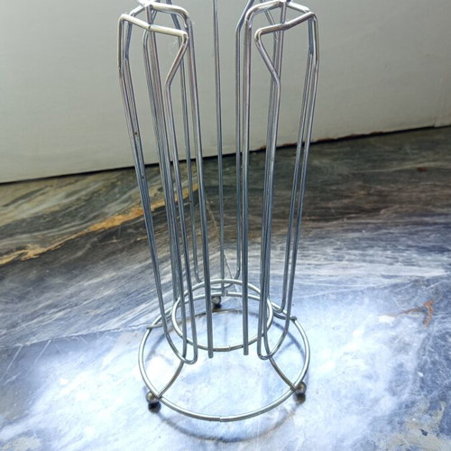 Stand for Nespresso Capsules used, metal chrome finish