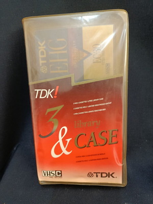 TDK E-HG EC-45 sealed video camera cassettes pack of 3