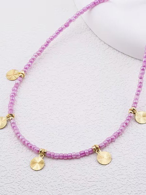 Summer necklace with beads new