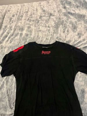 Boxeur des rues T shirt used, black and red, sizes L XL
