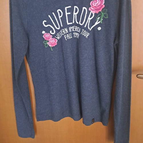 Superdry women's blouse blue, size small, like new