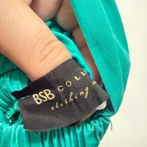 BSB green dress used, gabardine size 42