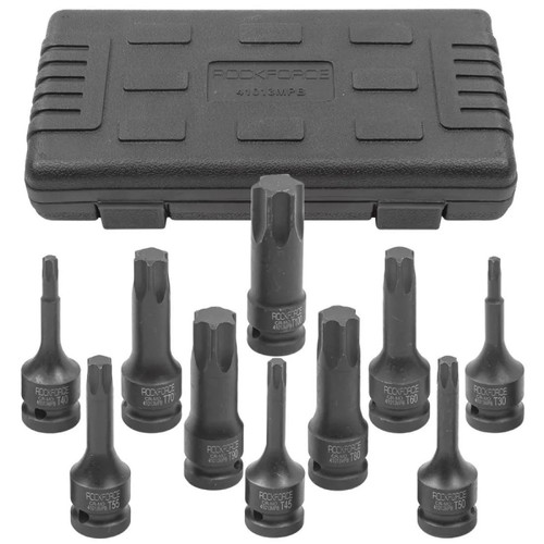 RockForce 1/2 Impact Torx Bit Set 10 Pieces new