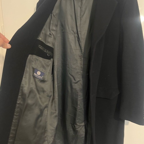 Berto Lucci Long Men's Coat New No56 XL Black