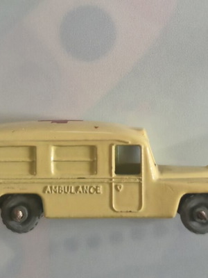 Matchbox Lesney No. 14 Daimler Ambulance used, 1:64 scale, 1954-1957