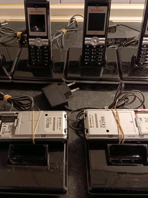 Sagem my H20 μαύρα ασύρματα τηλέφωνα Vodafone χωρίς sim, σετ 6 τεμαχίων