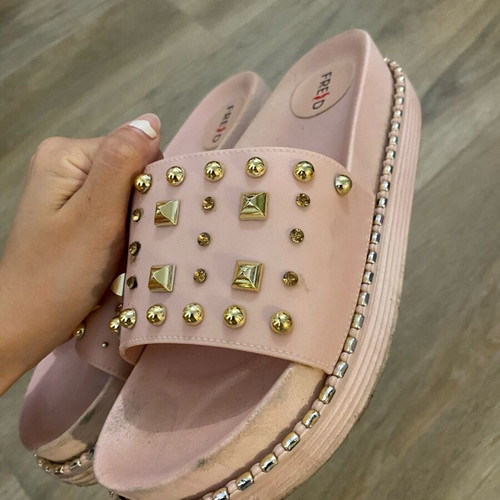Keep Fred slippers used, pink, size 38