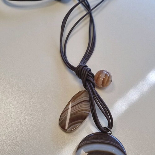 Athens Protasis pendant necklace like new with stones