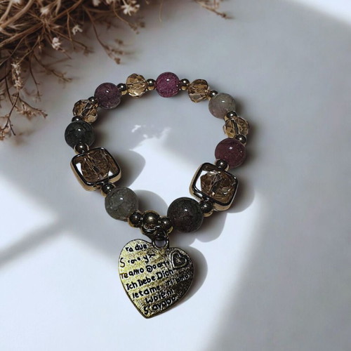 Handmade bracelet with beads Love special beads new