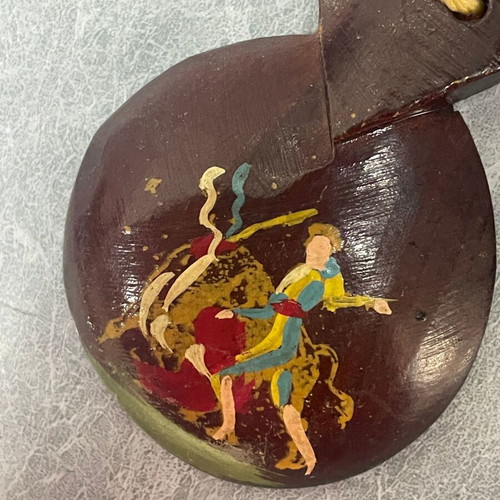 Hand-Painted Wooden Castanets Fiesta Brava used