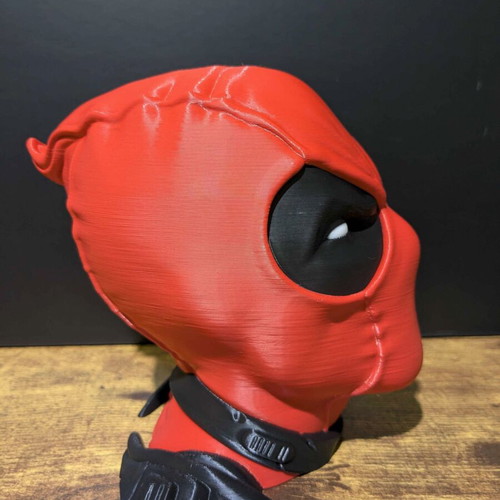 DeadPool bust 3D printed with PLA, new, height 15 cm