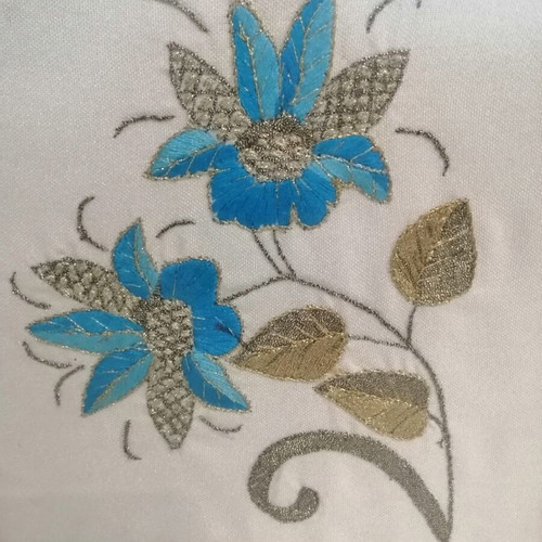 Embroidered frame