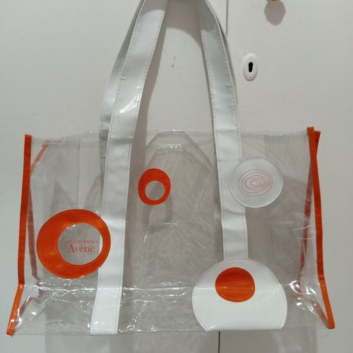 Avene transparent thick bag, like new, PVC