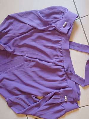 Enzzo top shirt like new, purple, size L