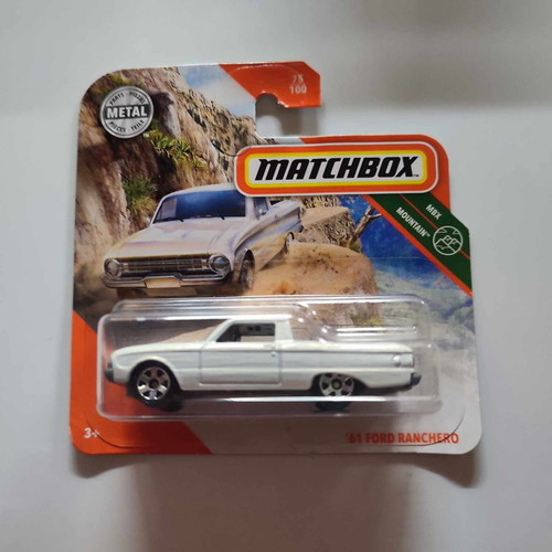 '61 Ford Ranchero Track Model 1:64 κλίμακα άσπρο Matchbox καινούργιο