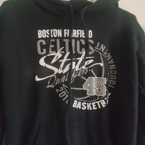 Boston Celtics Hoodie men's size M like new, black and white