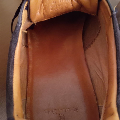Massimo Dutti leather sneakers size 44 used, navy blue