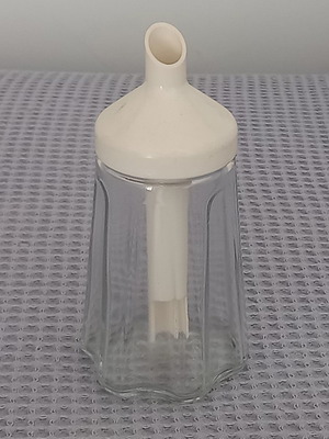Glass sugar container used, 1970s, STOHA