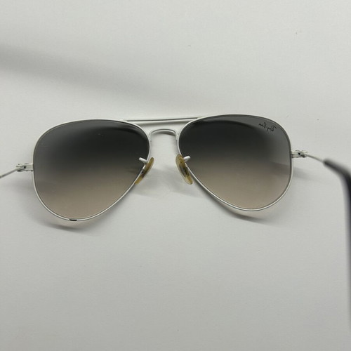 Ray Ban Aviator sunglasses used, white