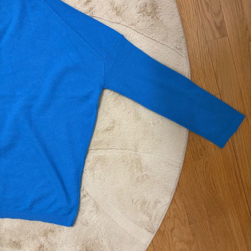 Massimo Dutti blue wool and cashmere sweater new, size M