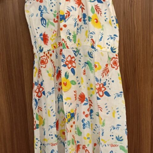 Girls' summer dress Benetton like new, floral, cotton