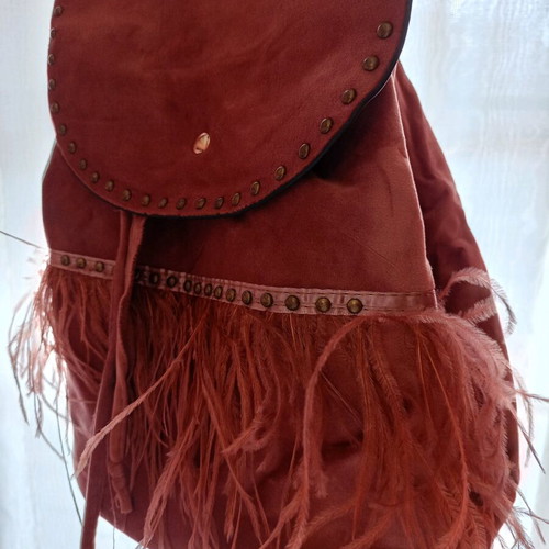 Backpack like new, velvet pink shade