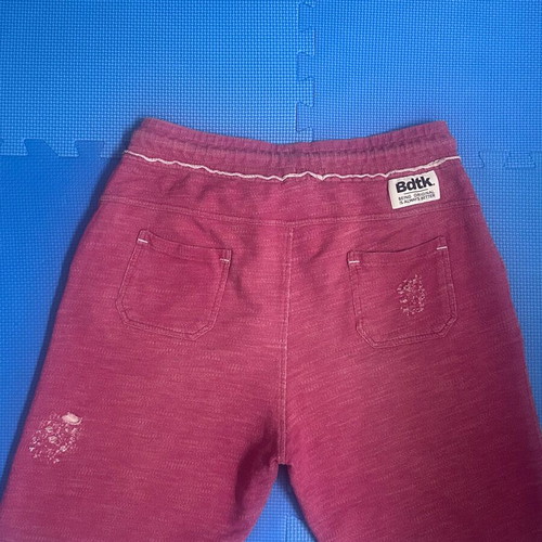 BodyTalk men's distressed red/pink shorts, size M