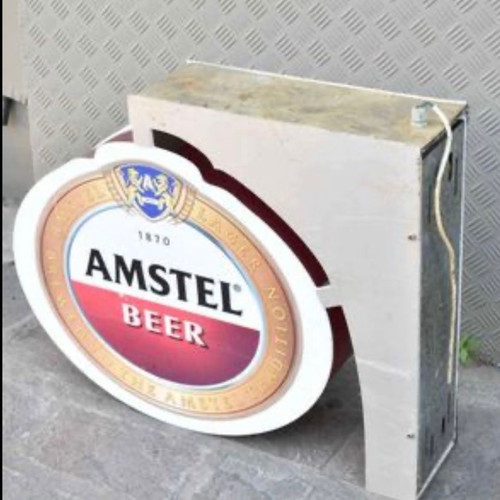 Amstel illuminated advertising sign used