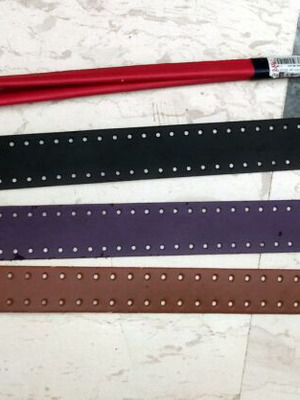 Handles for knitted bags crossbody and shoulder, like new, leatherette