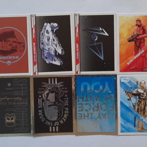 Star Wars cards like new, pack of 88 from various collections