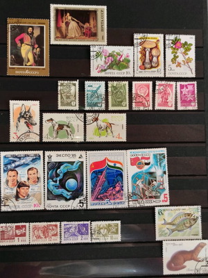 Stamps used, 24 old USSR CCCP