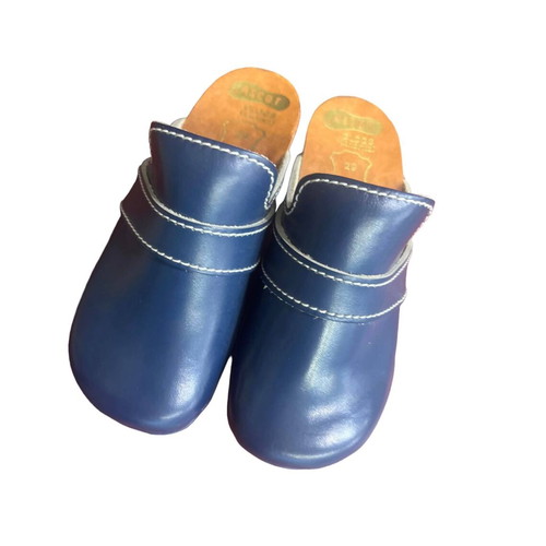 Δερμάτινα παιδικά clogs καινούργια, ορθοπαιδικά, μέγεθος 29, μπλε