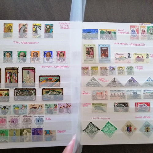 Stamp collection used, Greece and international thematic album