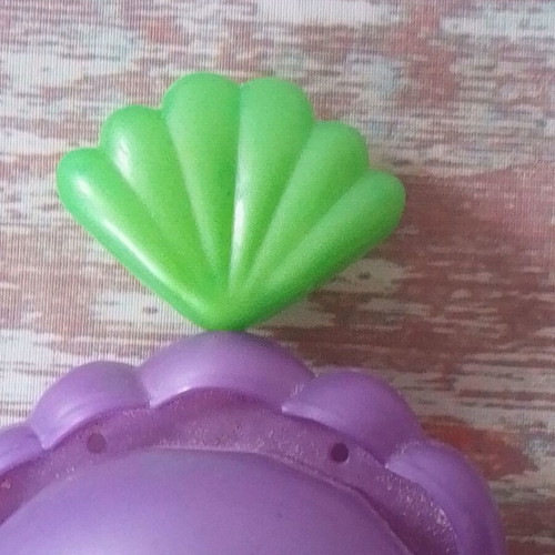 Bath mermaid toy used, wind-up swimming figure with tail movement