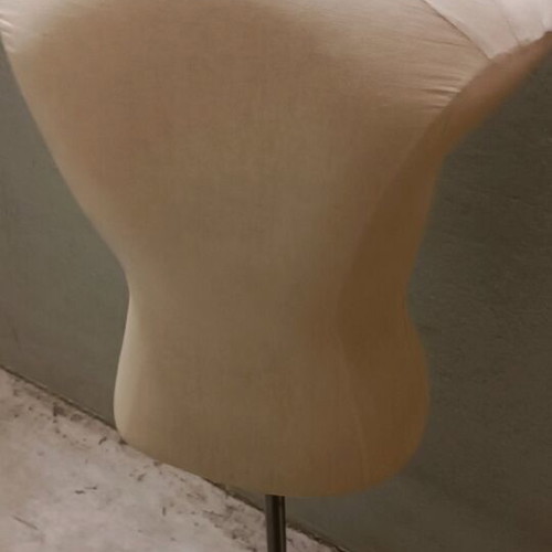 Sewing Bust Used With Metal Base And Wheels
