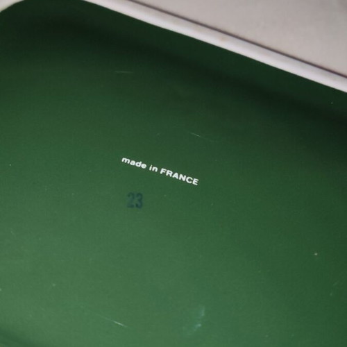 Vintage Moët & Chandon ashtray used, green with gold detail