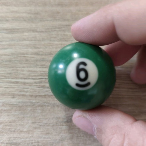 Billiard ball like new, number 6