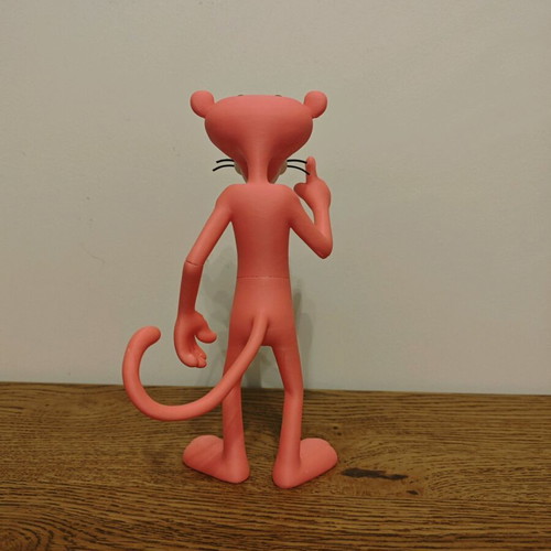 Pink Panther figure 20 cm made of PLA plastic like new