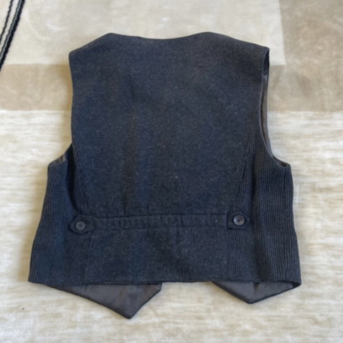 New Boxer wool vest M like new, black and gray