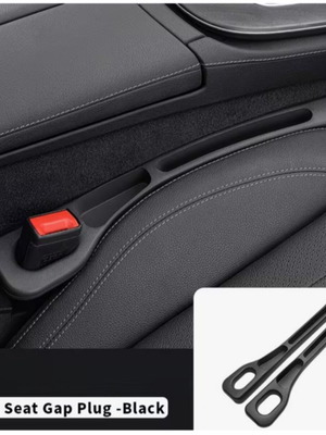 Car seat gap plugs like new, black, set of two