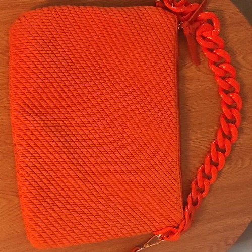 Shoulder envelope bag like new, orange
