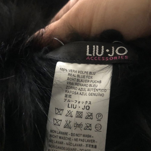 Liu.Jo fox fur choker black new