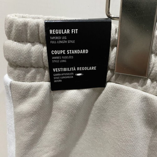 Adidas Essentials 3Stripes French Terry Pants new, beige, size M