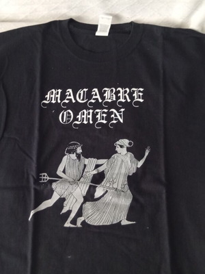 Macabre Omen T-shirt large, Gildan, black